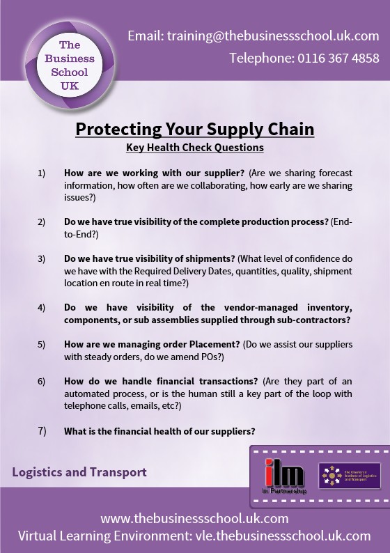 BSUK Protecting Your Supply Chain
